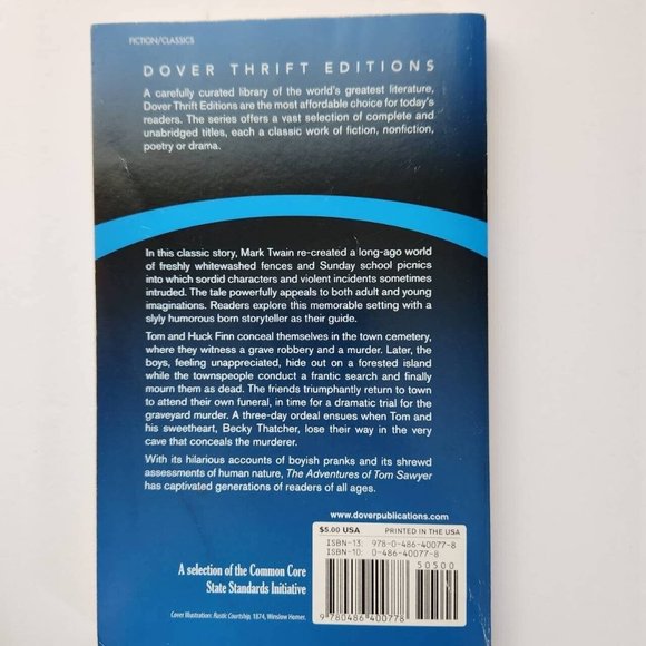 The Adventures of Tom Sawyer by Mark Twain (Dover Thrift Editions) - Picture 3 of 8